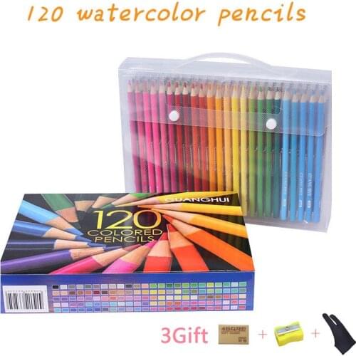 120 Pastel Pencils Soft Watercolor Pencils Wood Coloured Pencils Set For Drawing Painting Sketch Art Supplies gifts for kids