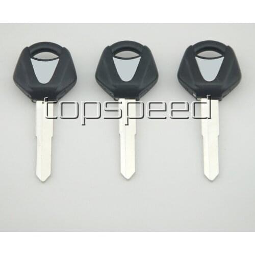 3 PCS Black Blank Key Uncut For Yamaha YZF R1 R6 FZ1 FZ6 600R XJR1300 XV250 MT01/03 Motorcycle