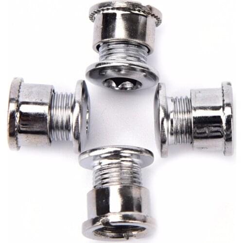 4 Pcs MTB Mountain Bikes Road Bicycles Chain Wheel Crankset Monolock Double Screws Bolts Nut Parts