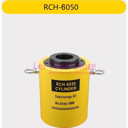 60 Ton 50mm Hydraulic Hollow Hole Cylinder Jack RCH-6050 Ram 60 Tons stroke 50mm