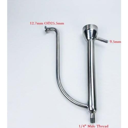 FreeShipping Parrot Body Top 1/2"(12.7mm)OD25 Adapter Tri-clamp Connect ,Under 1/4" External Thread Ball Valve Connect SS304