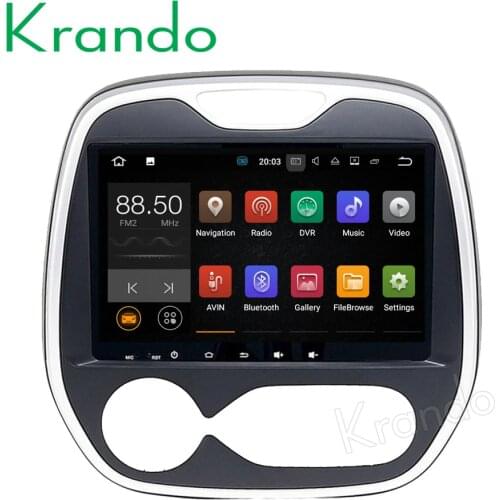 Krando 9" Android 7.1 car navigation multimedia system for Renault Captur Glio Samsung QM3 2011+ gps dvd palyer WIFI 3G DAB