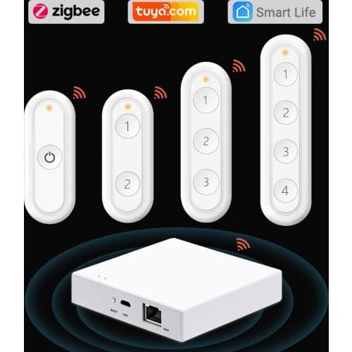 Tuya ZigBee 3.0 Wireless Remote Control Scene Switch works with Smart Life App Device Conbee 2 stick iobrker Jeedom