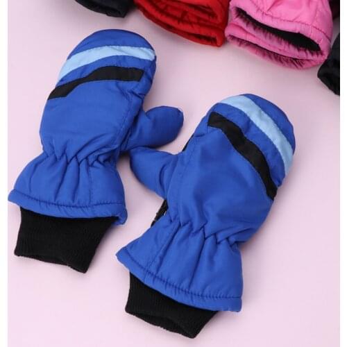 2-5y Baby Mitten Winter Kids Boys Girls Outdoor Warm Gloves Waterproof Windproof