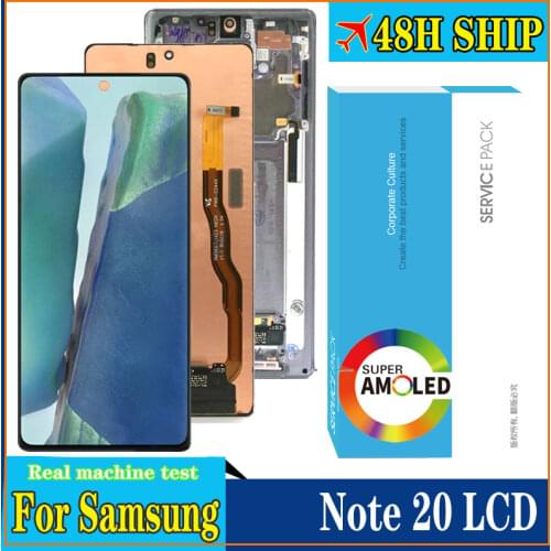 100% Original 6.7'' Display Note 20 for Samsung Galaxy Note20 N980 N980F SN980F/DS LCD Touch Screen Digitizer Repair Parts LCD