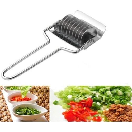 Stainless Steel Noodle Maker Lattice Roller Cutter Tool Kitchen Helper DIY Dough Cutting Tool