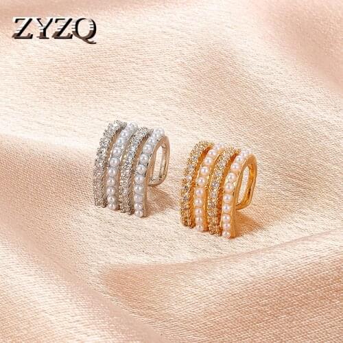 ZYZQ Imitation pearls Jewelry Ear Cuff Clip Earrings Without Piercing One Direction Earcuff Non Pierced Bijoux Femme Sieraden