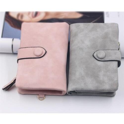 Womens Walles Matte Short Small Fresh Student t Cute Doka woman wallet 2019 portafoglio donna monederos para mujer