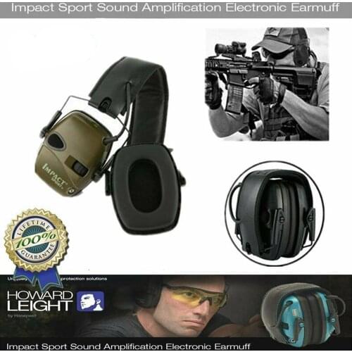 Howard Leight Electronic Shooting Ear Protection Sound Amplification Anti-noise Earmuffs Professional Hunting Ear Defender