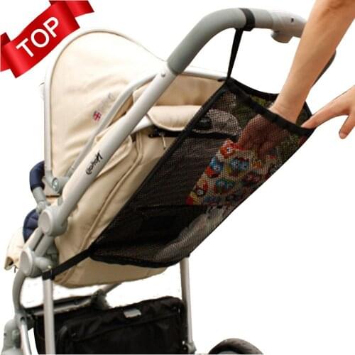 2019 NEW Baby Stroller Organizer Child Trolley Basket Mesh Hanging Storage Net Bag Seat Pocket Stroller Cart Accessories