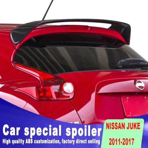 New design big spoiler High Quality Rear window roof Wing Primer Color Rear juke Spoiler For Nissan Juke Spoiler 2010-2015