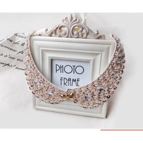 2015 fashion new Detachable champagne sequined pearl collar decorative collars crystal jewelry setstatement necklace wholesale