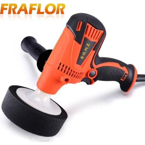 6 Speed 800W Electric Car Polisher 900-3500rpm Furniture Polishing Waxing Machine Adjustable-Speed Sponge Leaning Polishing Tool