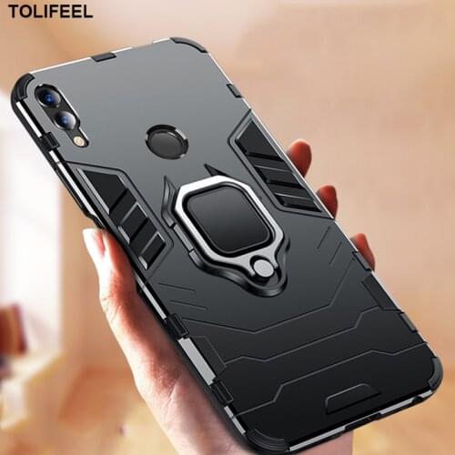 Shockproof Armor Case For Huawei Honor 8X Cases Stand Holder Magnetic Ring Phone Back Cover For Huawei Honor 8X Coque