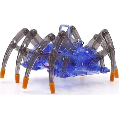 Spider Robot DIY Technology Small Production Electric Crawling Science Toy Assembling Material