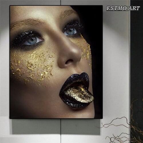 Light luxury Figure ART Canvas Oil Painting One Piece Poster Parlor Bedroom Modern Room Decoration Painting