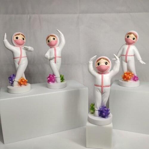 Creative Doctor Nurse Model Figurine Resin Crafts Statue Home Table Desktop Ornament Decoration
