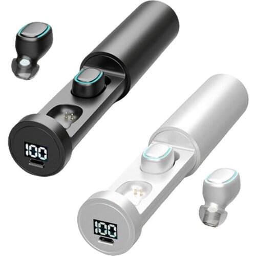 TWS-202 Wireless Bluetooth Earphone Durable Waterproof Earphone Fingerprint Stereo Automatic Matching Bluetooth Headsets