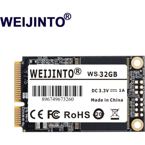 WEIJINTO mSATA SSD 120GB 240GB 64GB Mini SATA3 SATA2 Internal Solid State Hard Drive 32GB 16GB 8GB For Desktop Laptop Server