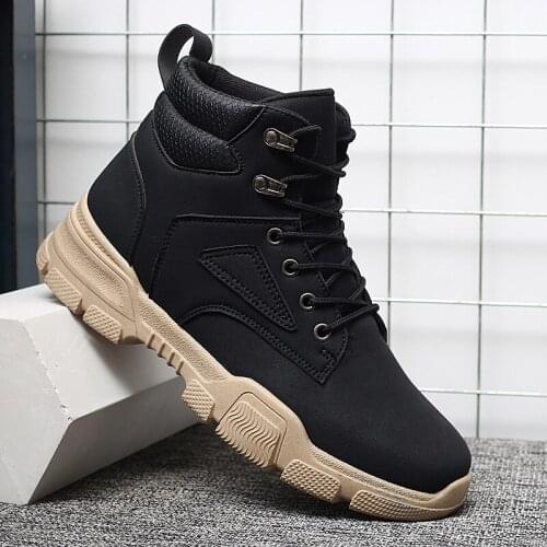 Zapatos for travel de ankle sneakers men heel black track hombre mens autumn winter outdoor home casual mens genuine real shoes