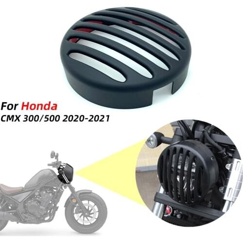 REALZION Motorcycle Headlight Protector Grille Guard Cover Grill For Honda Rebel 500 CMX 300 CMX500 CMX300 Rebel500 2020 - 2021