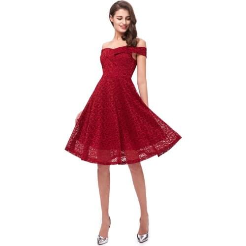 Beauty Emily Lace Wine Red Bridesmaid Dresses 2020 Short for Women A-Line Half Sleeve Wedding Party Prom Dresses