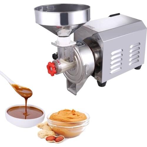 2200W Commercial Sesame Peanut Grinding Miller Pistachio Stuff Grinder Pulping Machine Electric Sesame Paste Machine