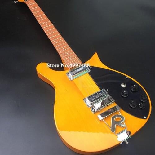 6-string 660 electric guitar, light yellow paint R bridge, neck through the body, including freight