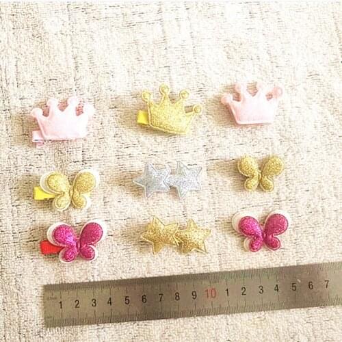 Pet hair accessories diy handmade dog hair accessories clothing material five-pointed star crown childrens tiara hairpin rubber