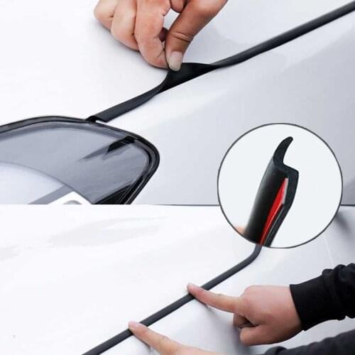 Car Sticker Hood Sealing Stripe Waterproof Dustproof Rubber Hood Gap Filler Noise Insulation Universal Auto Seal Strip Car Goods