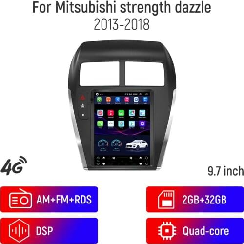 9.7inch Car Radio Multimedia Video Player For Mitsubishi Strength Dazzle 2013-2018 ASX Vertical Screen WiFi BT Carplay Head Unit