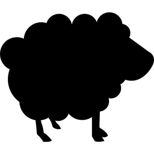 BLKUOPAR for Black Sheep Car Stickers Cute Funny Decals Waterproof Creative Motorcycle Skateboard Decor Car Door Protector
