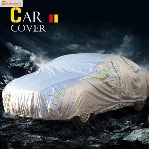 Buildreamen2 Car Cover SUV Sedan Hatchback Outdoor Anti-UV Sun Rain Snow Protector Covers Sun Shade Waterproof Car Accessories