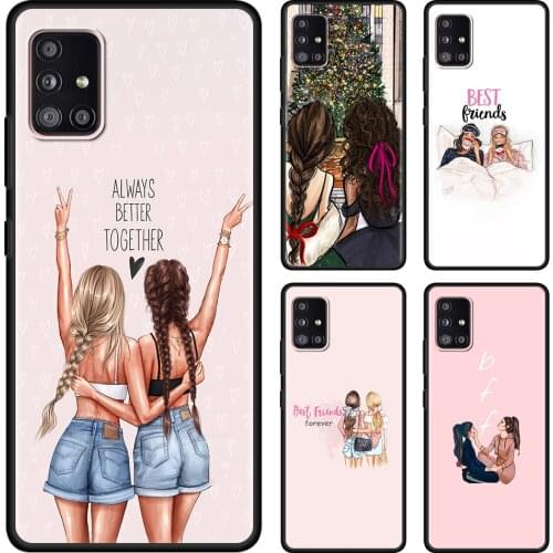 Funda For Samsung A71 A52 A91 A72 A51 A02s A02 A42 A41 A32 A31 A21s A21 A12 A11 A01 Case Girls Bff Best Friends Forever