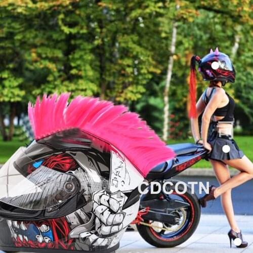 Car Motorcycle Helmet Colorful Cockscomb Motocross Full Face Off Road Helmet Decoration Paste Cosplay Auto Styling Accessories