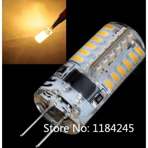 G4 48 LED 3014 SMD 4W AC 220V Warm Pure White 320LM Silica gel 360 degree 5pcs/lot