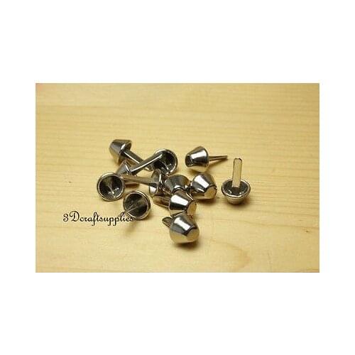 Purse feet bag feet handbag feet metal feet 45 pcs 10 mm silver G7