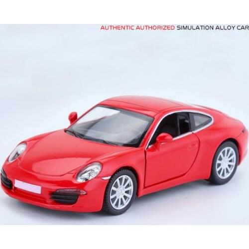 Hot 1:36 scale vehicle wheel germany horse logo metal model Pors carrera s pull back diecast sport car alloy toys collection