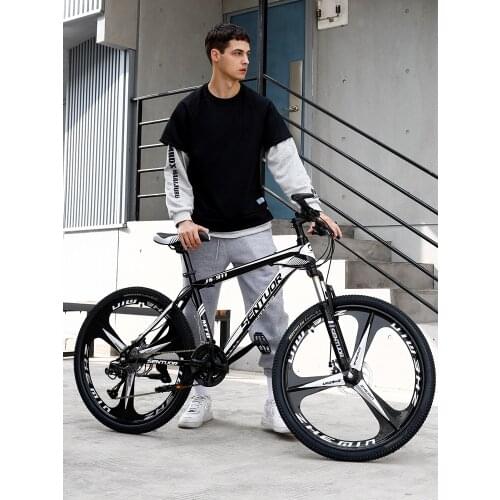 Mens Off-road 21/24 Variable Speed Racing Ultralight 24/26 Inch Mountain Bike