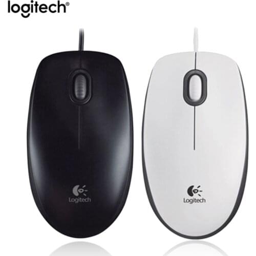 Logitech M100r USB Wired Optical 3-button mouse 1000DPI 1.8m Home Office Left and Right Mice for Desktop Laptop PC