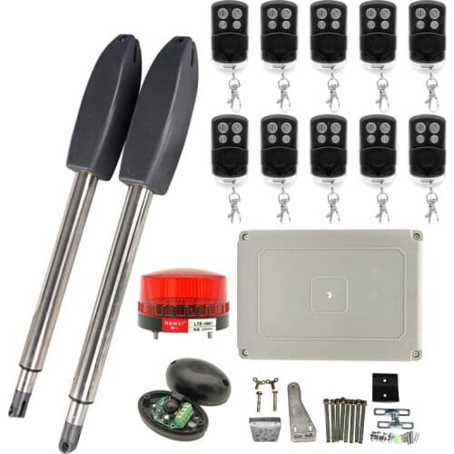 400KG Electric Swing Gate Opener Arms Drive with Multi Remote Control Optional Home Garage Swing Door Operator Motor Actuator