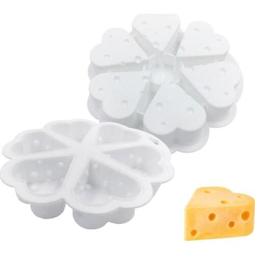 Cake Pan Silicone Mold Baking Pan Heart Shaped Cake Mold Tray Divided 6 Cavity Cake Pan Kitchen Bakeware DIY Baking Tools