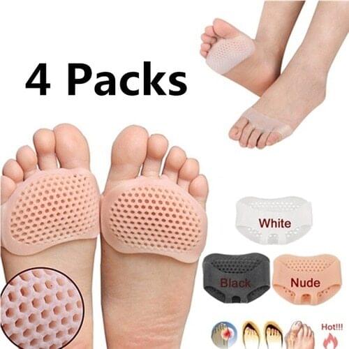 4 Pcs Silicone Gel Toe Pads Sleeve Forefoot Cushions Toe Protector for Feet High Heels Foot Cover Metarsal Pain Relief Toe Cover