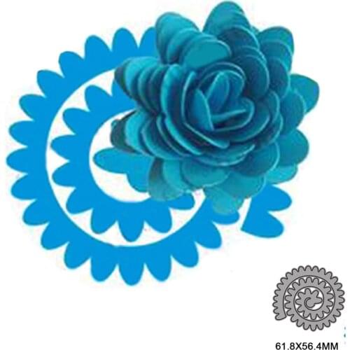Spiral Flower Metal Cutting Dies for DIY Scrapbooking Album Paper Cards Decorative Crafts Embossing Die Cuts Christmas 2021new