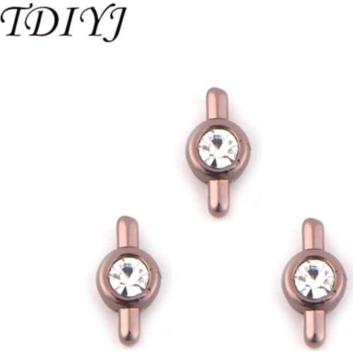 TDIYJ New Arrival Keeper Crystal Charms fit for Leather Wrappable Keeper Bracelet for Women Jewelry 6pcs/lot