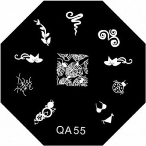 QA series stencil printing press template reusable imaging plates DIY nail tools Cobweb QA55