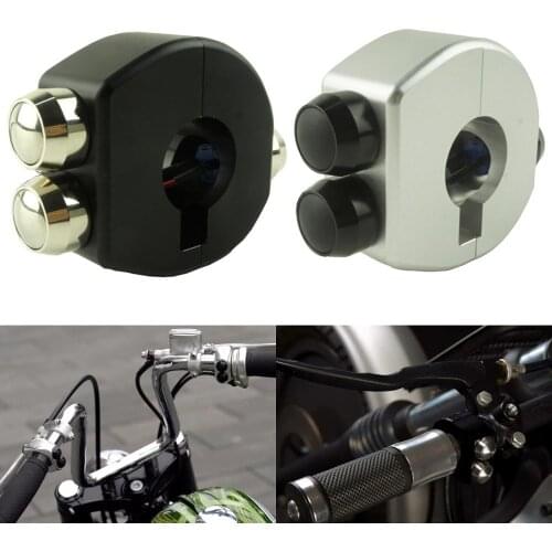 Universal Vintage Motorcycle Handlebar Switche Handlebar Control Button Switch Aluminum Alloy CNC for Vintage Cafe Racer Bike