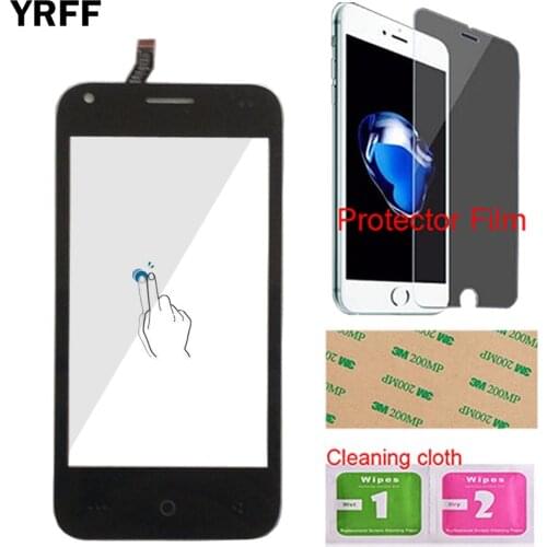 YRFF Phone Touch Screen Digitizer Panel For MTC 9820 982O Touch Screen Front Glass Lens Sensor 3M Glue Protector Film
