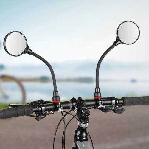 2Pcs Rear View Mirrors Easy Installation 360 Degree Rotation Multifunctional Adjustable Electric Motorbike Side Mirrors for Road