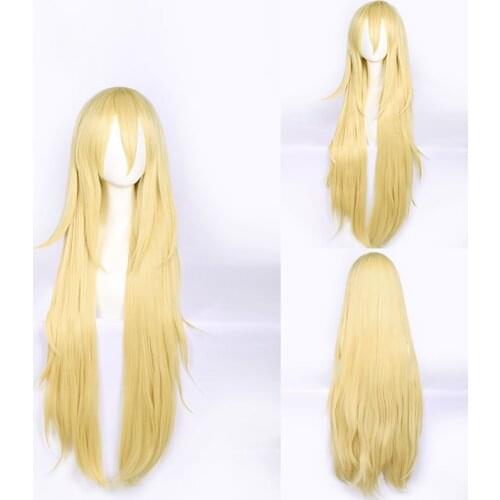80cm/100cm Angels of Death Rachel Gardner Wig Heat Resistant Synthetic Hair Cosplay Costume Prop Decor for Women Girl 1pcs